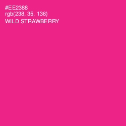 #EE2388 - Wild Strawberry Color Image